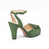 Ava Vintage Platforms (Leaf Green)