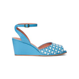 Judy 1940s Wedges (Blue/Ivory)