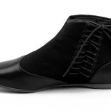Keckley Victorian Side-Lace Boots (Black/Black)