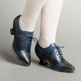 Londoner Edwardian Oxfords (Blue)