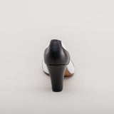 Peggy 1940s Spectator Pumps (Black/White)